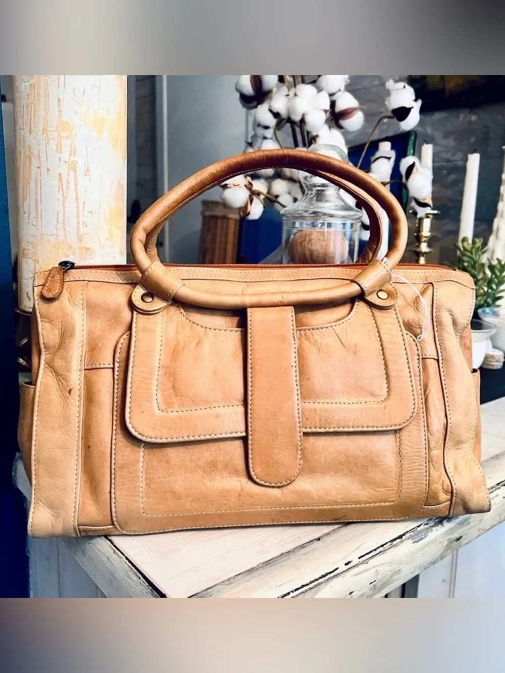 Vintage Butter Soft Leather NorthStyle Handbag